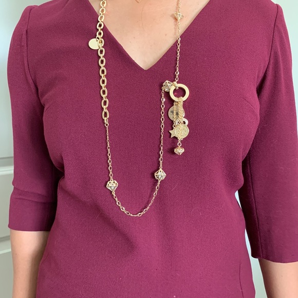 Massimo Dutti Red Wine Work Dress - Picture 2 of 5